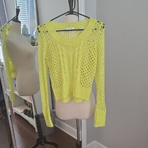 Neon Yellow Knit Sweater